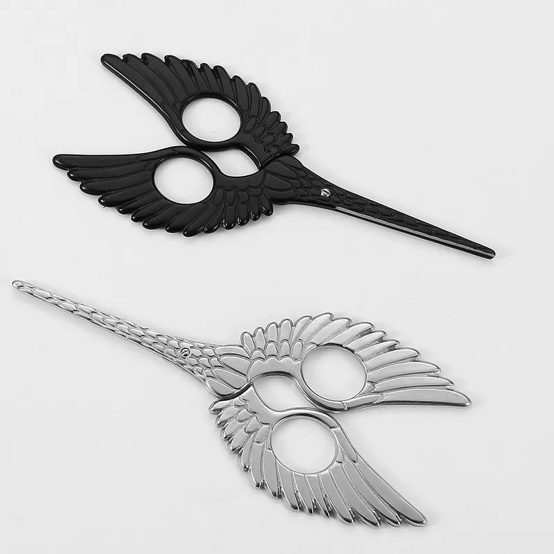 

High Quality Stainless Steel Craft Scissors European Wing Shape Retro Scissors Handmade DIY Sewing Tools Zig Zag Fabric Scissors