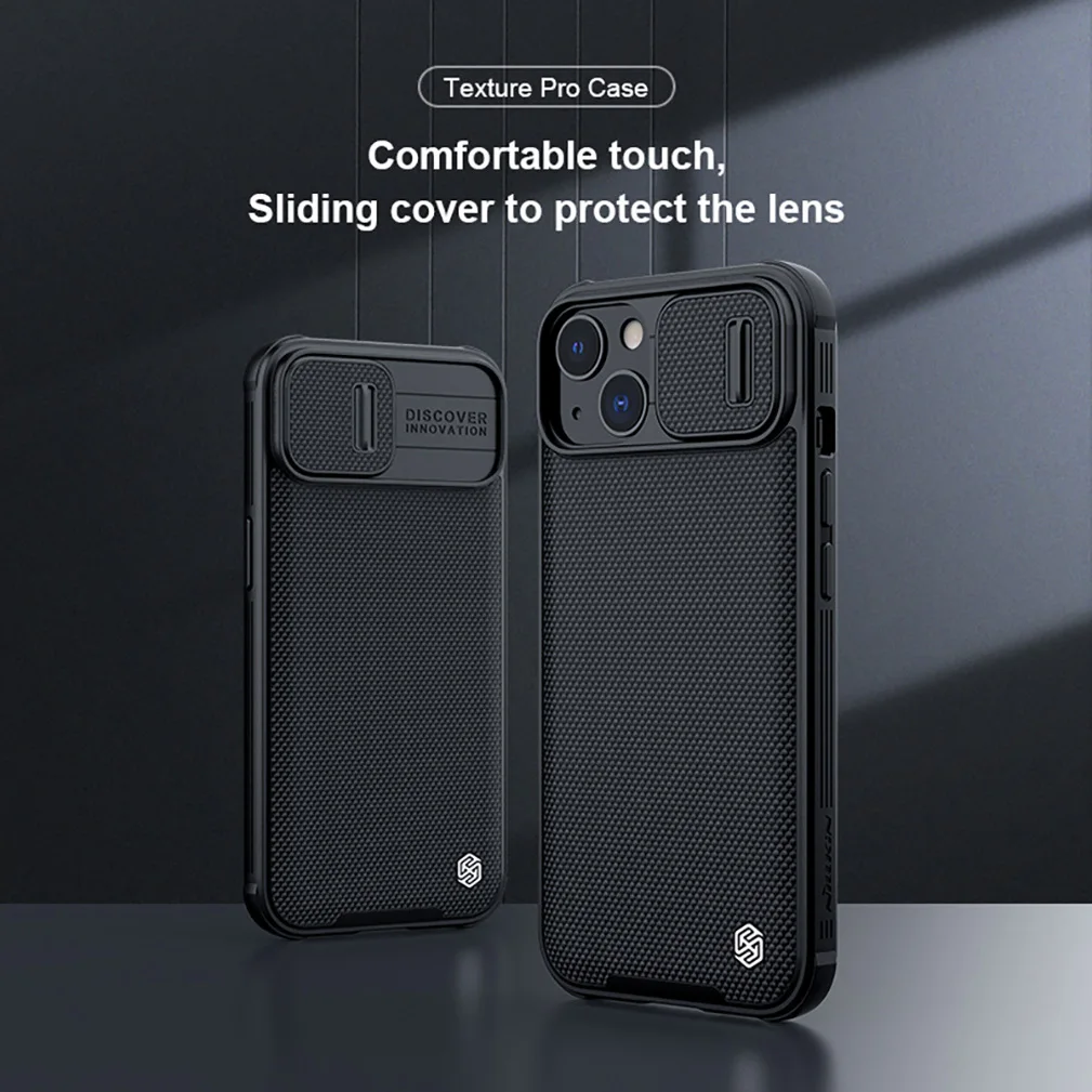 for iphone 13 13 pro case nillkin textured pro nylon fiber weaving lens cases slide camera back cover for iphone 13 pro max case free global shipping