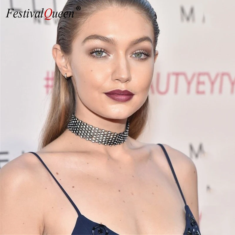 Блестящие Кристальные стразы ожерелье в форме галстука роскошный черный белый