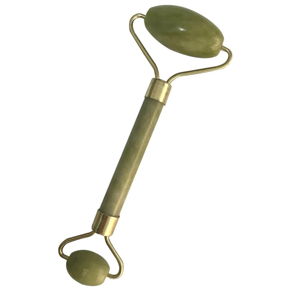 Green Roller and Gua Sha Tools Set by Natural Jade Scraper Massager with Stones for Face Neck Back Jawline FD | Красота и здоровье