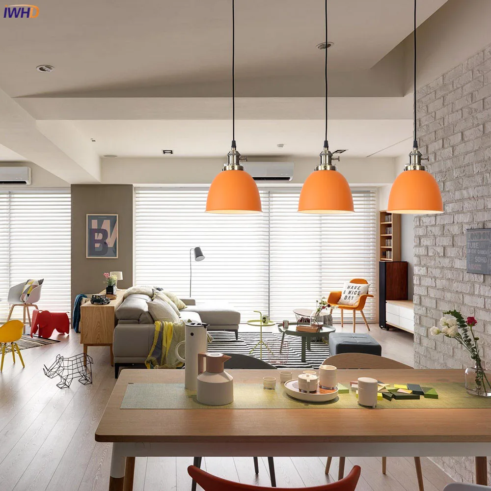 Мини подвесной светильник IWHD в современном стиле освещение для спальни столовой