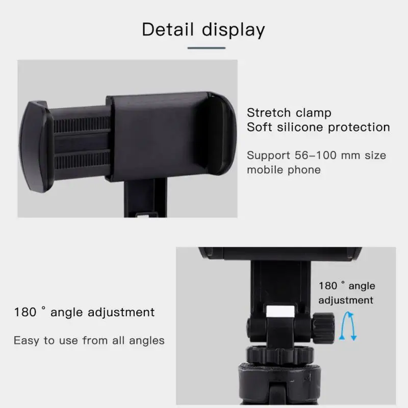 

Protable Tripod For Phone Mini Tripod For Mobile Phone Mini Camera Tripod Phone Holder Clip Stand For Photo Photography