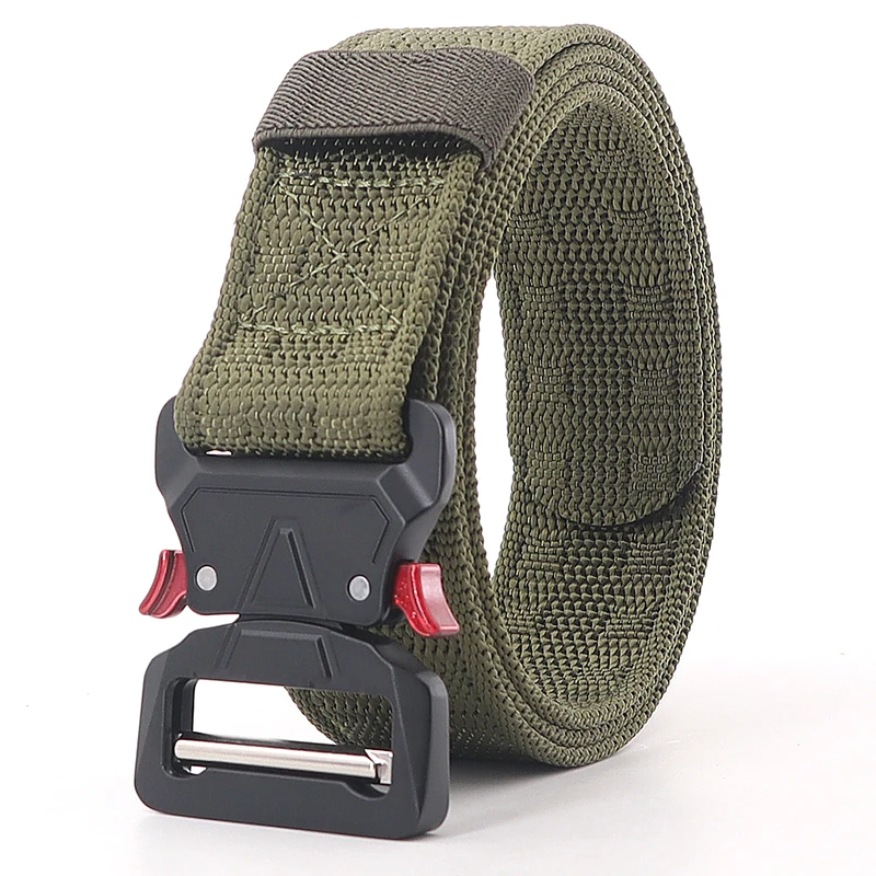 Men's Tactical Military Belts Heavy Duty Army Adjustable Nylon Belt  Police Metal Buckle Belt Outdoor Hunting Waist Strap