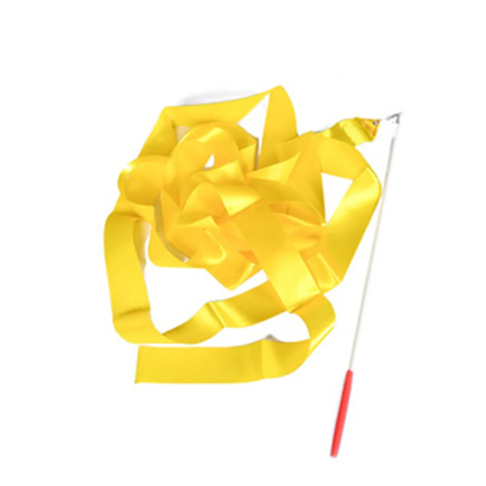 

FDBRO Colorful Dance Ribbon Lightweight Streamer Ballet Rhythmic Gymnastics Rod Art Ballet Twirling Stick Outdoor Sports Props