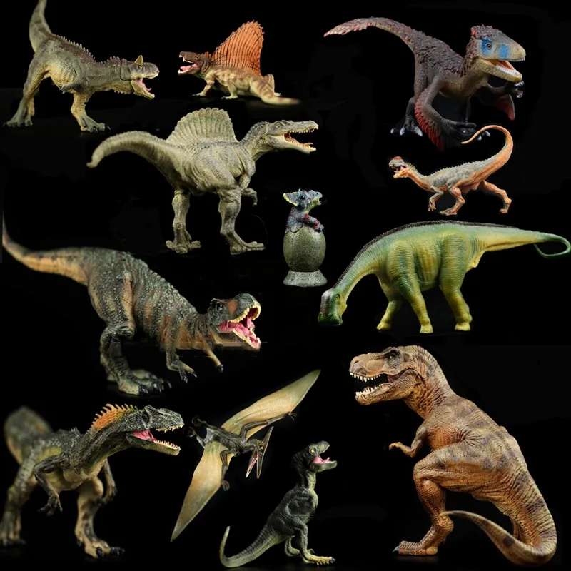 Оригинальные Динозавры юрского периода Indominus rex Spinosaurus raptor модель трицератопса коллекционные вещи Детские обучающие игрушки для детей подарок