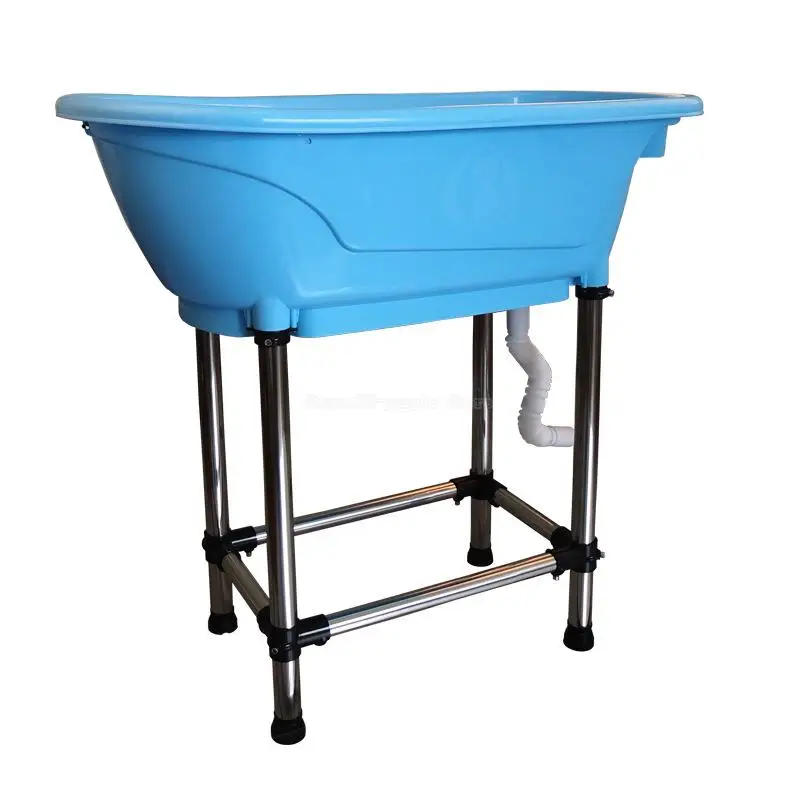 Pet Bathtub Large Products non-slip Bath Tub for Dog and Cat not bend over with high Stainless steel legs Easy install |