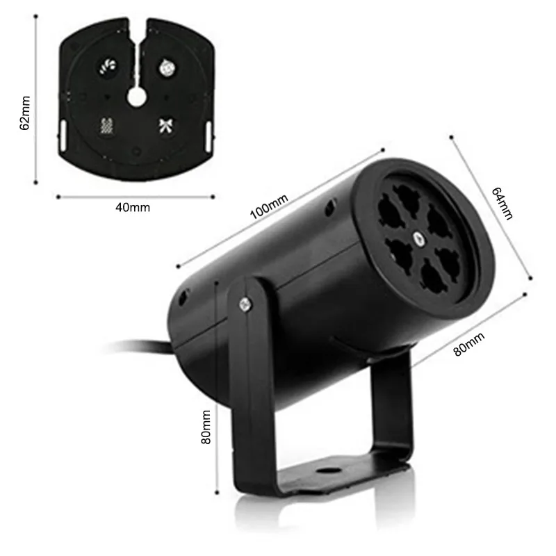 Рождественский вечерние проектор в виде снежинки диджесветильник ПА с 4 картами