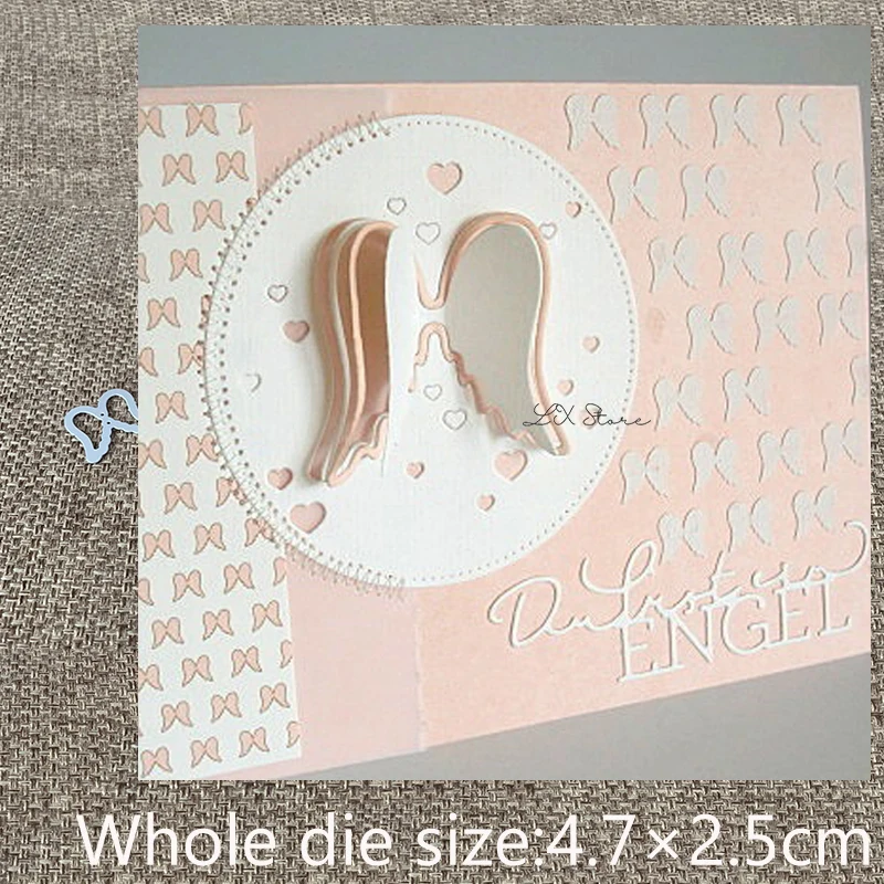 XLDesign металлическая высечка трафарет украшение в виде крыльев альбом для