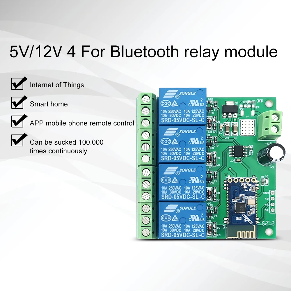 5 в 12 В ESP8266 релейный модуль для Bluetooth Интернет вещей умный дом мобильное