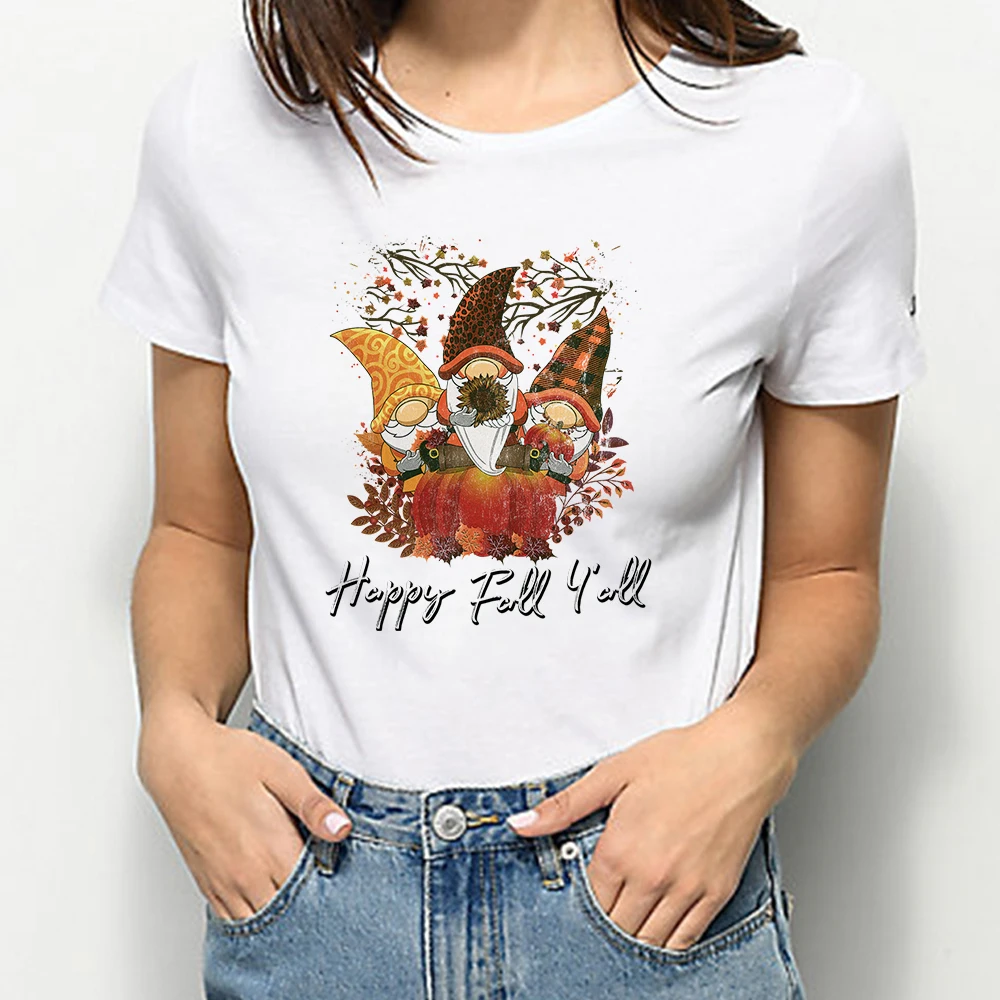 

Рождественские футболки женские футболки Happy fall rock more hip hop oversize hipster 90S vintage harajuku с короткими рукавами ropa mujer