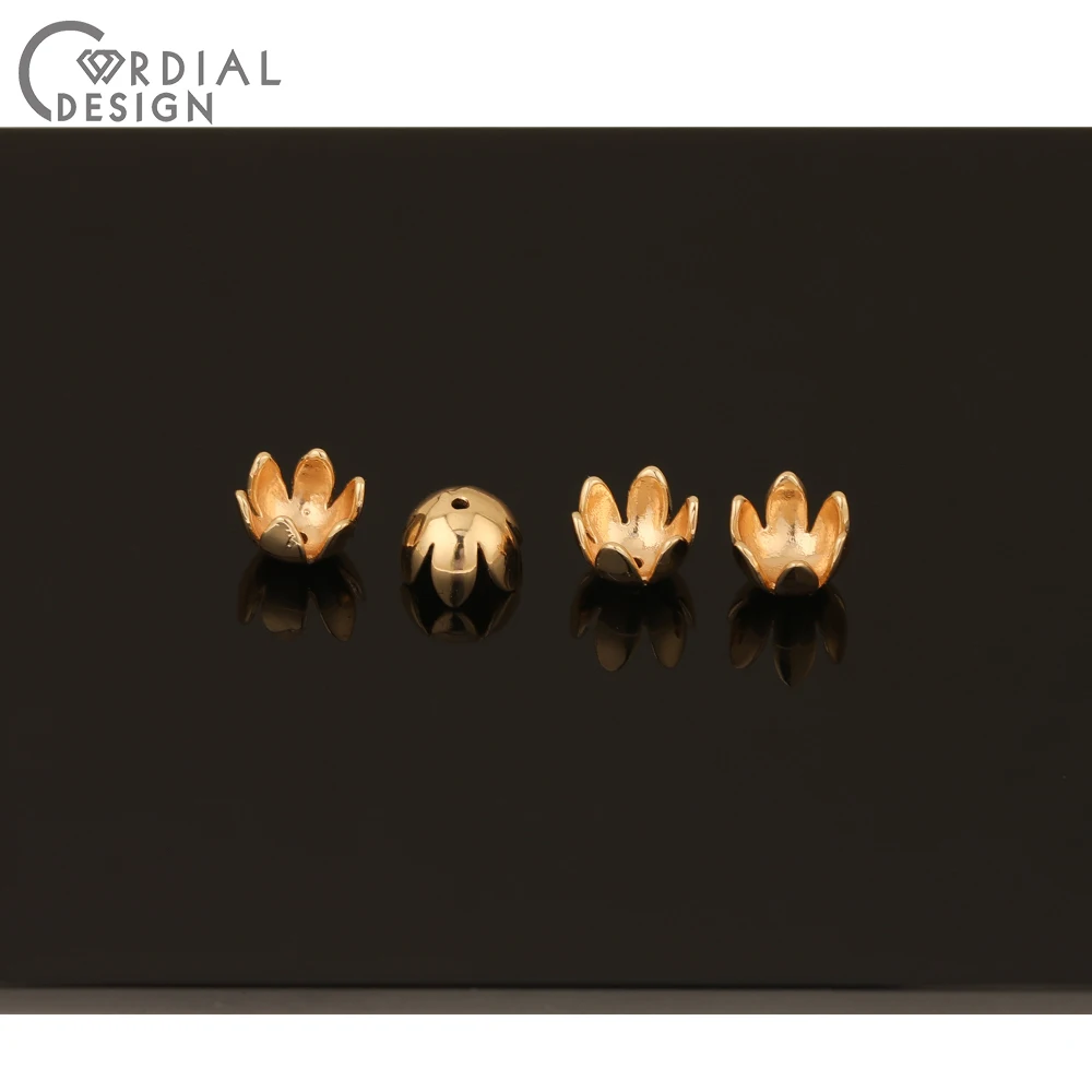 

Cordial Design 100Pcs 8*8MM Earrings Accessories/DIY Connectors/Flower Shape/Copper/Hand Made/Jewelry Findings & Components