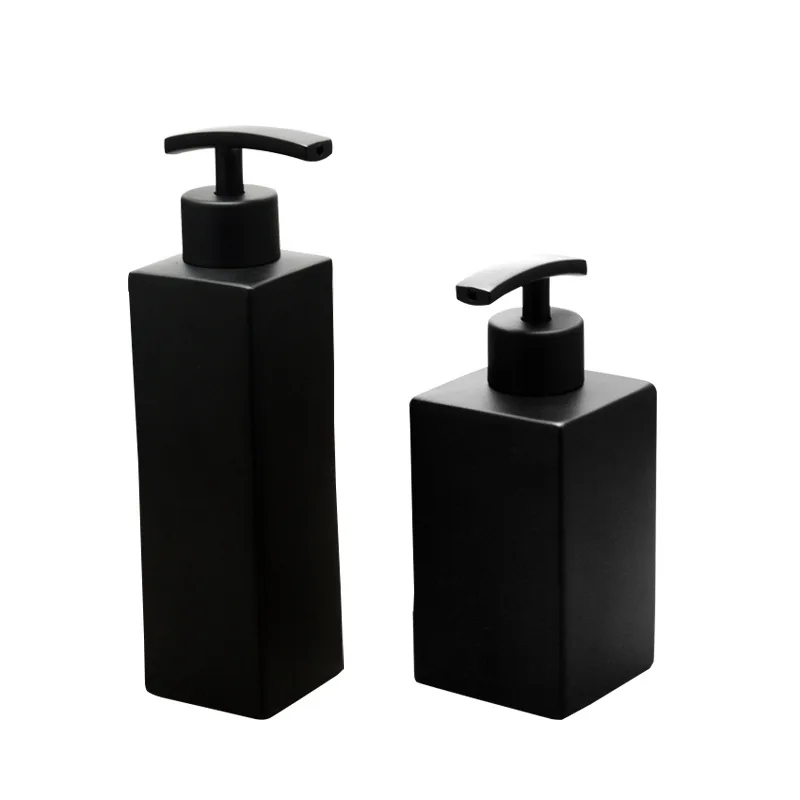 

304 Black Soap Dispenser Matte Black Bottle Shower Gel Shampoo Soap Dispenser Emulsion Bottle for Bathroom