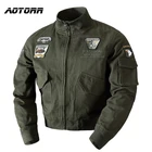 Куртка-бомбер мужская Армейская, Повседневная ветровка в стиле милитари со множеством карманов, армейский пилот-карго, весна-осень