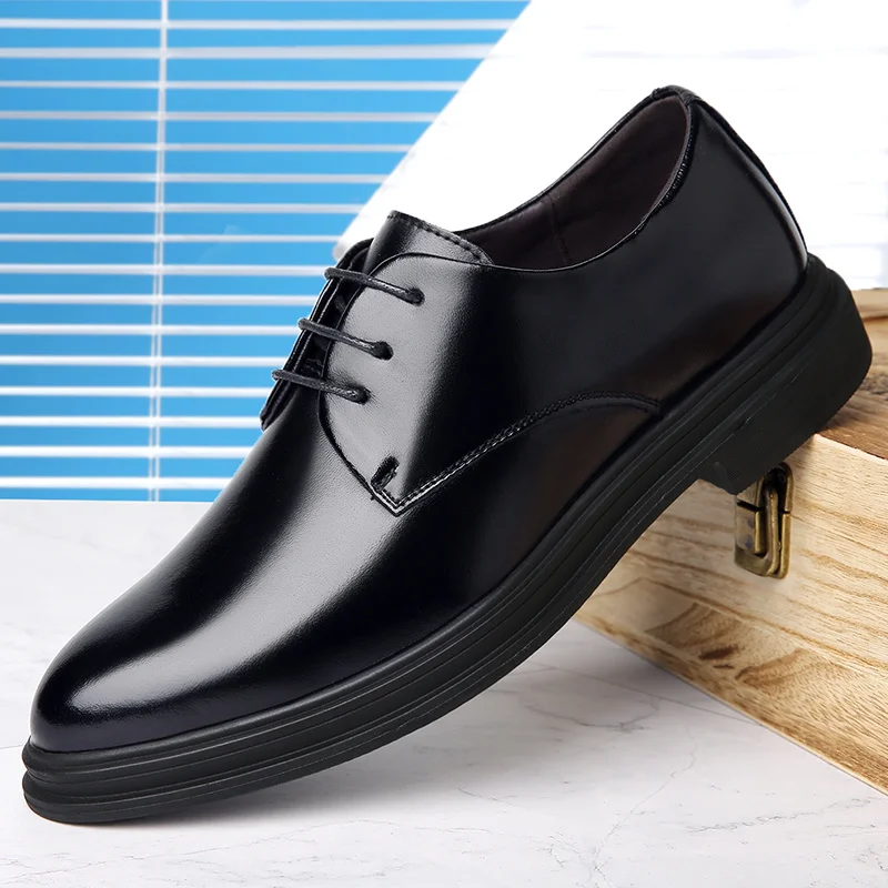 

Shoes Formal Men Classic Business Lace-up Dress Shoe 2020 New Breathable Office Footwear Party Wedding Footwear