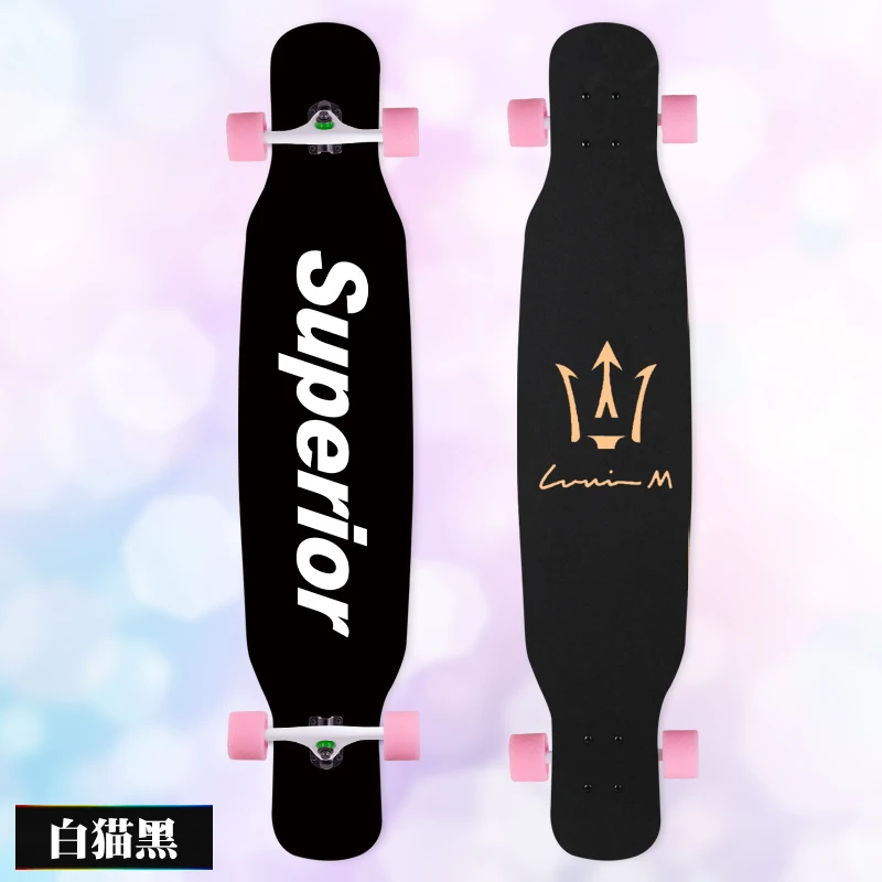 MS414 Dream Ⅰ 107 см/42 дюйма многоцветная печать Griptape dancing Street Longboard Abec-9 высокоскоростной хромированный стальной подшипник - Цвет: 06