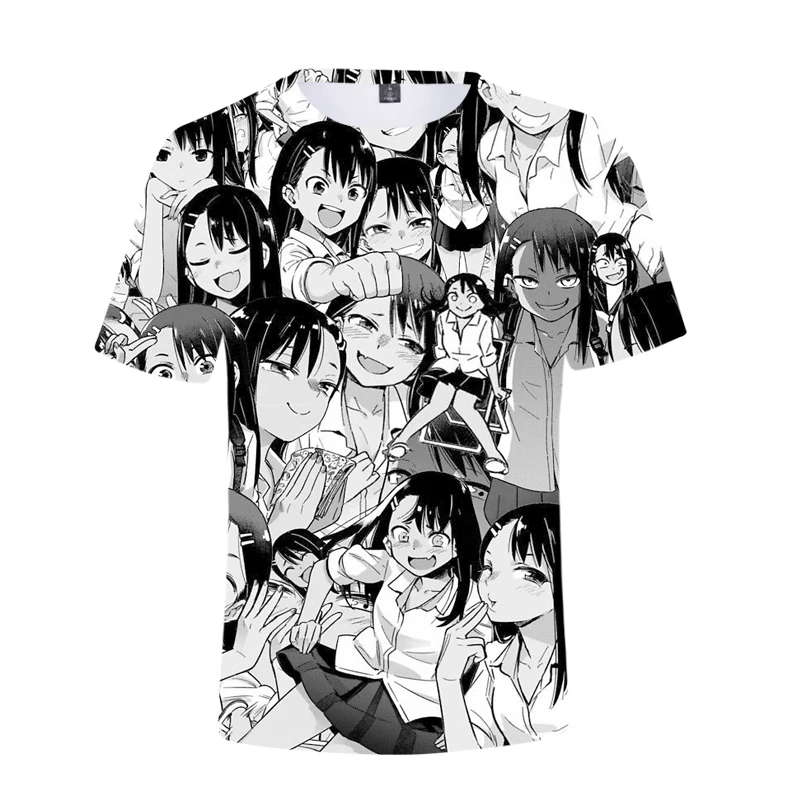 

3D Printed T-shirt Anime Please Dont Bully Me Nagatoro Tee Shirt Men Clothing Harajuku Graphic T-shirts Mens Womens Tshirt