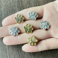 junkang 10pcs cat footprints perforated beads connection jewelry making diy bracelet necklace accessories