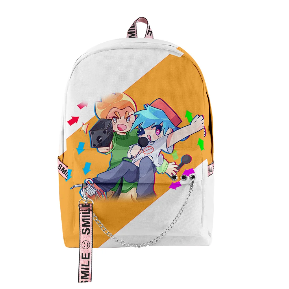 

Trendy Youthful School Bags Unisex Friday Night Funkin Travel Bags 3D Oxford Waterproof Notebook Funny multifunction Backpacks
