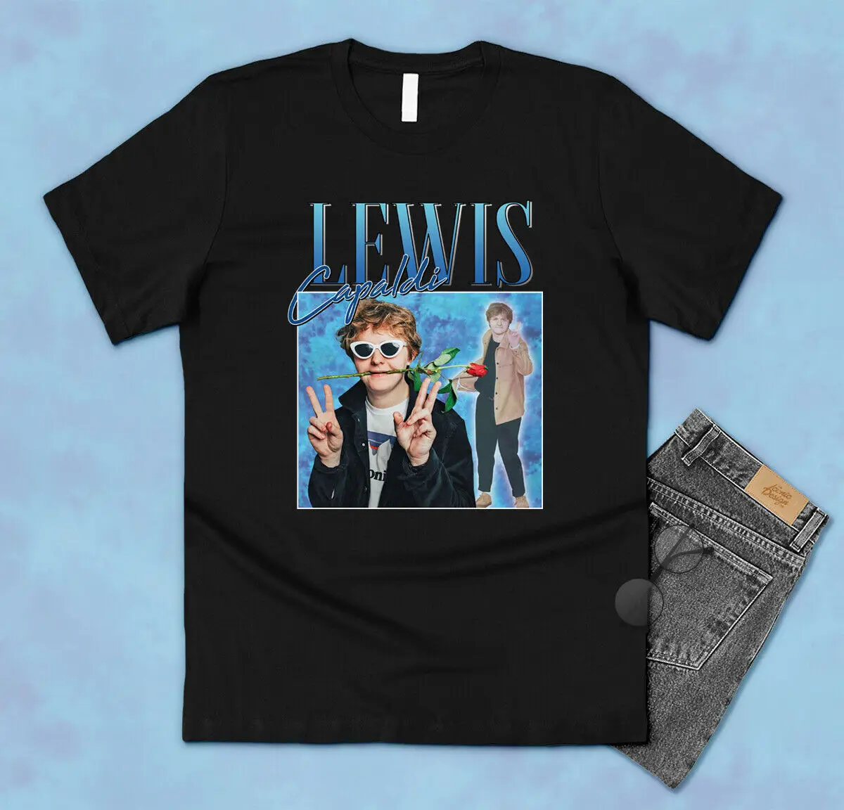 Lewis Capaldi футболка дань памяти забавная 90 &quotNaughties ретро Винтажные Солнцезащитные