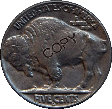 США 1937 P D S с гравировкой в виде американского бизона из никеля копии монет -