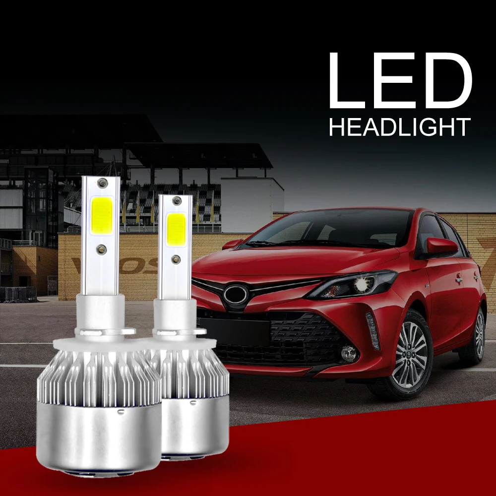 

C6 Car Headlight H4 H7 LED H1 H3 Headlamp Light H8/H11 HB3/9005 HB4/9006 9012 9007 H13 6000K 72W 8000LM All In One Car