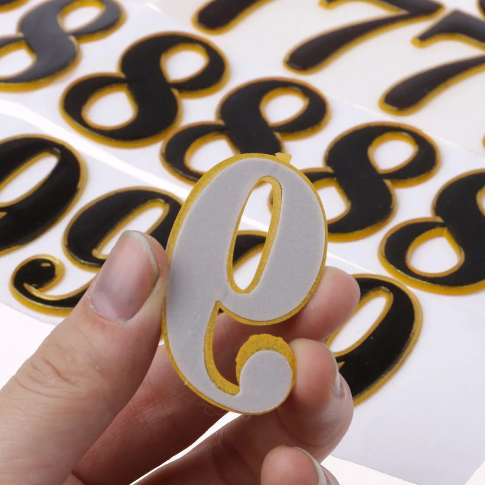 10 шт. DIY номер двери Номер номера адрес офис дом 0 9 отель знак|Дверные таблички| |