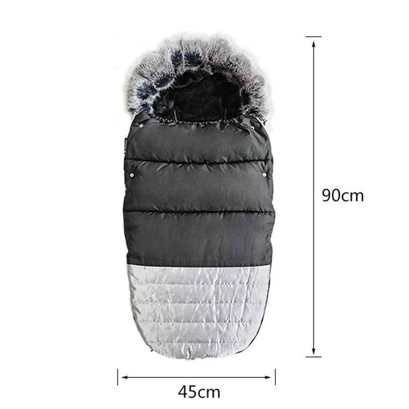 

IYEAL Thick Warm Envelope For Newborns Baby Stroller Sleeping Bag 0-24M Baby windproof warm thick cotton pad Cocoon For Newborns