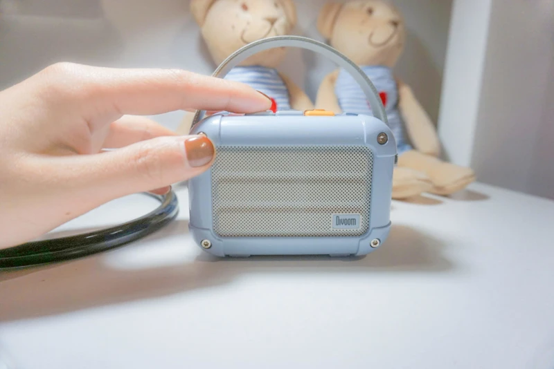 Отличный Divoom Macchiato Bluetooth беспроводной динамик Smog Синий металл радио открытый портативный ручной музыкальный плеер сабвуфер