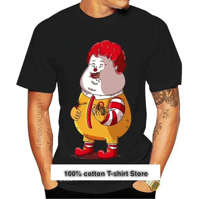 

McGrath-Camiseta de manga corta para hombre, camiseta de manga corta con dibujo de payaso mcmcdonald, hamburguesa, Fater