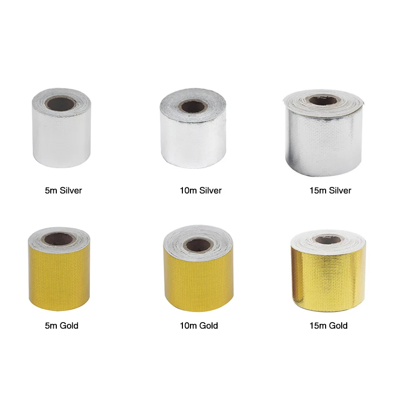 ZSDTRP 5 м/10 м/15 м выхлопная труба алюминиевая фольга высокотемпературная оберточная