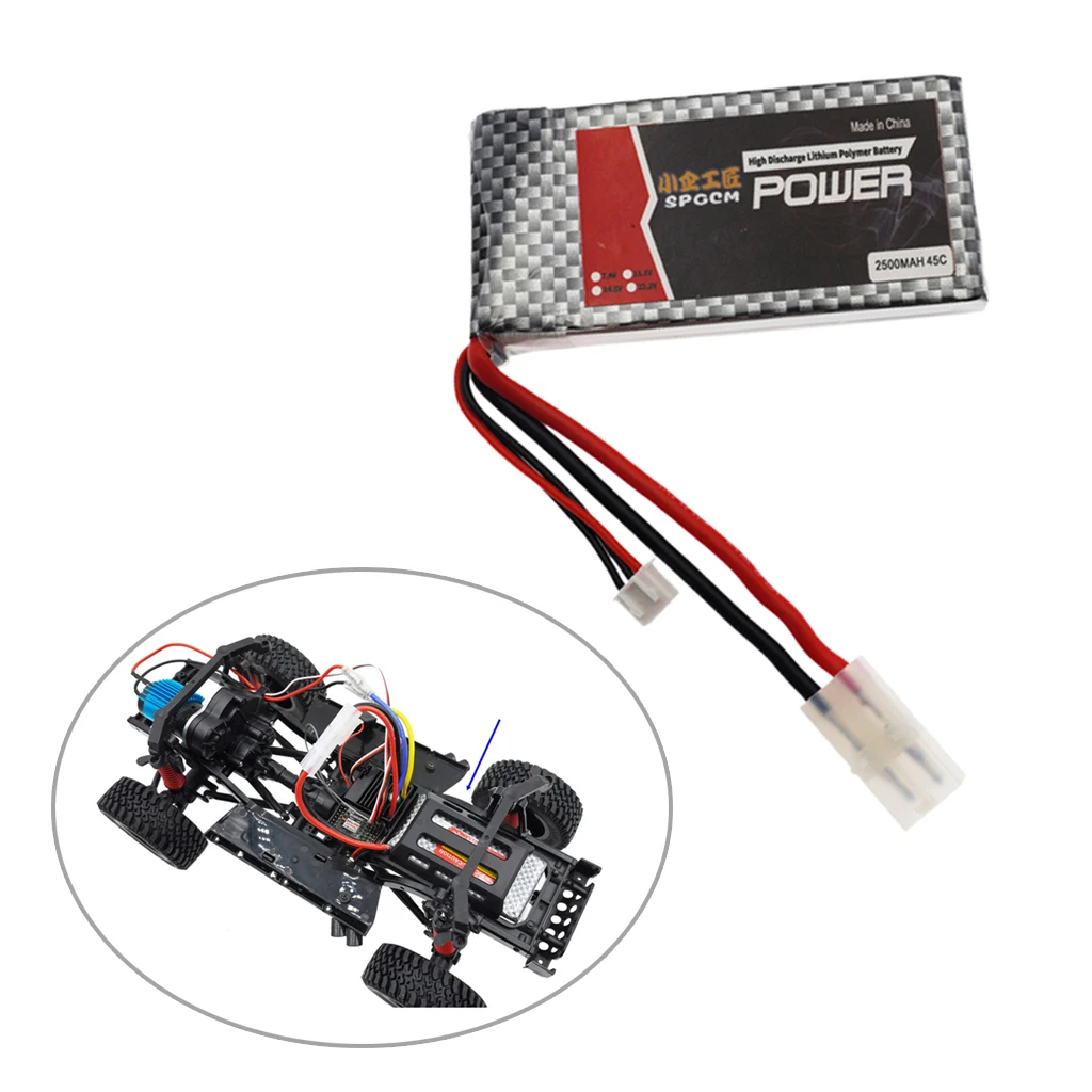 

Перезаряжаемый литий-полимерный аккумулятор 7,4 в 2500 мАч для MN G500 MN86K MN86KS MN86 MN896S аксессуары для автомобиля на гусеничном ходу на дистанционно...