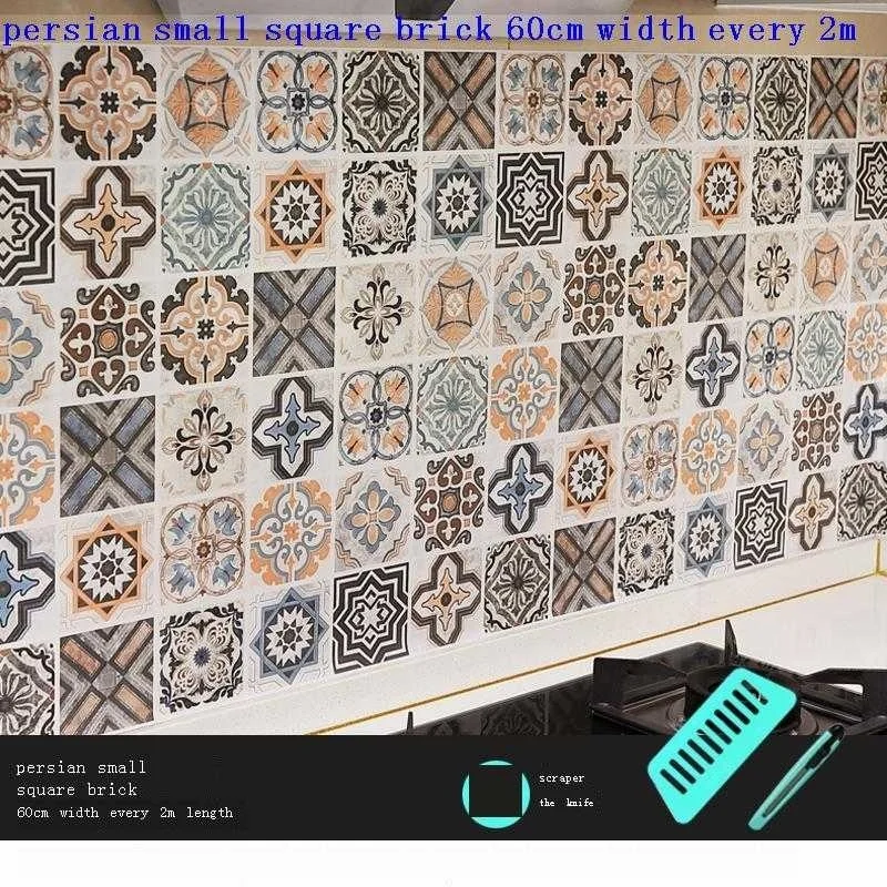 

Настенная бумага для кухни, садовый бумажный комплект, маслостойкая, водостойкая, для домашнего декора