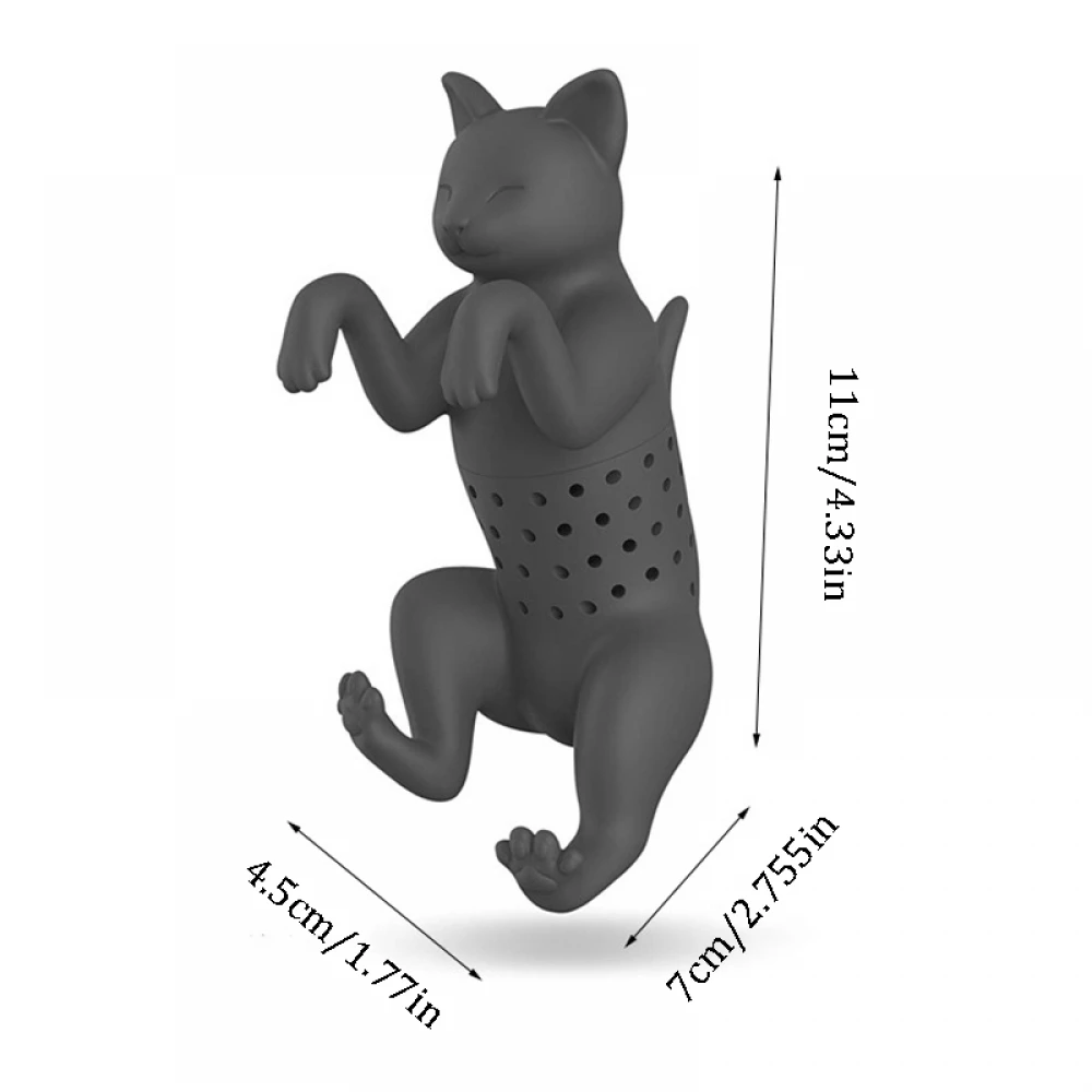 Черный серый питомец кошачий чай заварка Пищевая силиконовая резина мурлыкающий