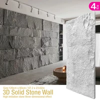 4pcs 120x60cm Home Decor 3D PVC Wood Grain Wall Paper Brick Stone Wallpaper 3D wall panel Living Room Bedroom Wall Sticker Decor