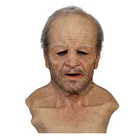 Маска для пожилых Реалистичная искусственная декоративная маска для Хэллоуина для взрослых страшная маска для лица для маскарада 2021