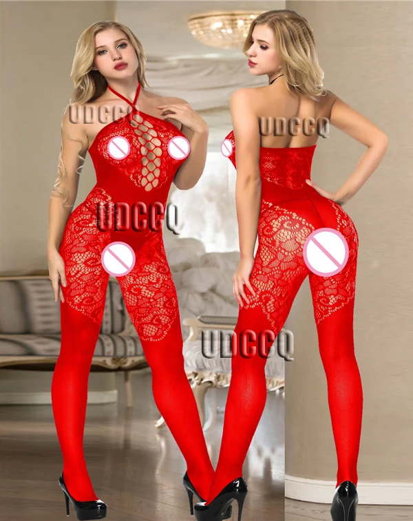 Сексуальные ажурные боди нижнее белье Babydoll платье нижнее бельё notte Интимо Свадебные ночные Боди Косплей Кукла Q547 - Цвет: red