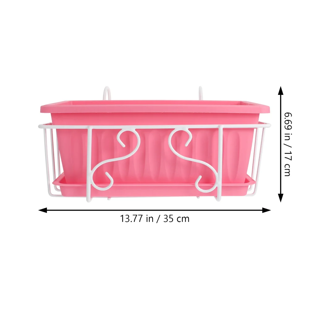 

1 Set Rectangular Flowerpot Tray Flowerpot Decorative Flower Container for Home