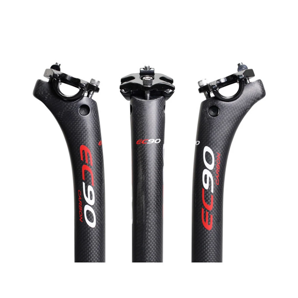 

3K Full Carbon Bike Seatpost Seat Tube 25.4/27.2/30.8/31.6mm 350mm/400mm MTB Mountain Road Bicycle Seatpost