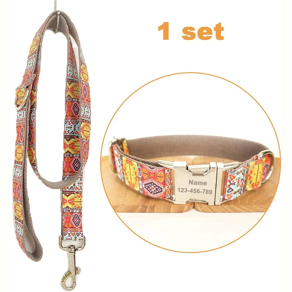 Настраиваемый ошейник для собак регулируемый поводок домашних животных веревка