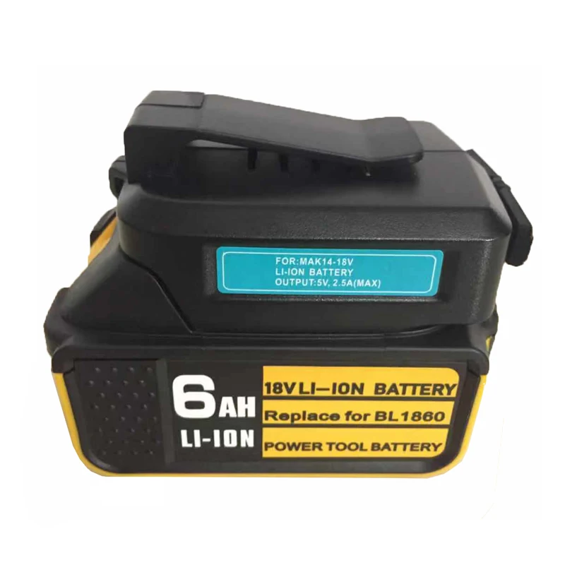 5Ah 6Ah Li-Ion Батарея для Makita 18V BL1860 BL1850 BL1840 194205-3 Мощность инструмент с светодиодный