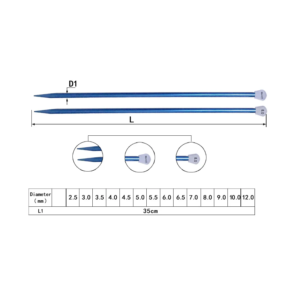 35 см одиночные заостренные спицы шпильки прямые рукоделие Ткачество инструмент