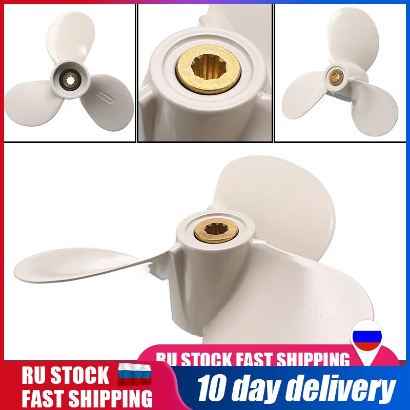 

3 Blades Marine Boat Engine Propeller Fits for Yamaha Outboard 4hp 5hp Engine Part Accessories 71/2X 7-BA 6E0-45943-01-EL