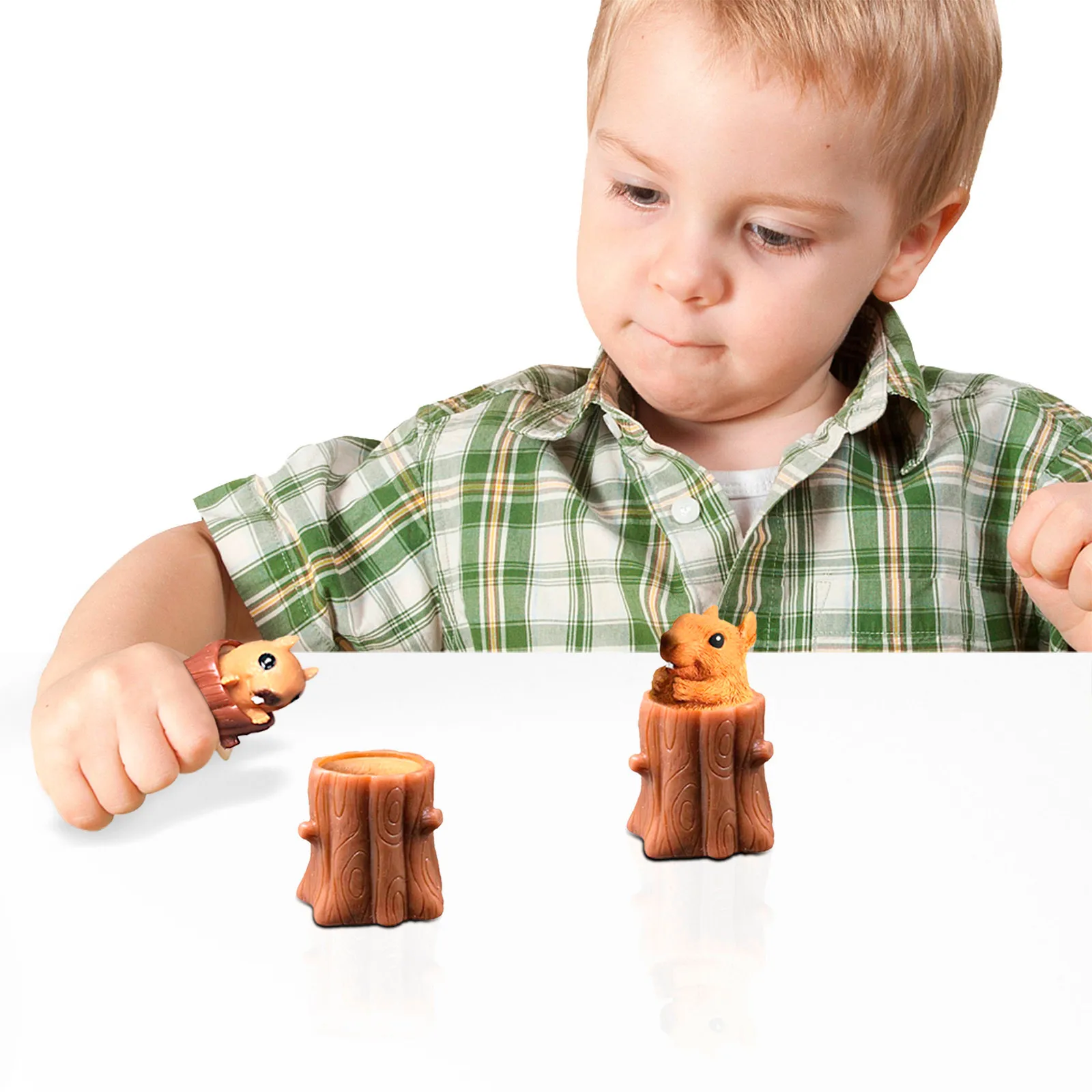 

Squirrel Toys Squeeze Decompression Funny Tree Stump Cartoon Animal Anti Stress Relief Soft Interesting Squishy Adult Gifts