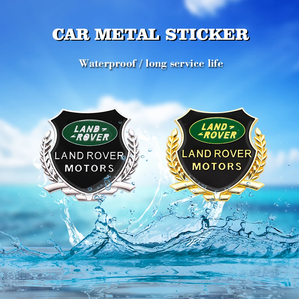 2 шт. металлические 3d-наклейки на боковые двери автомобиля Land Rover Range Sport Discovery 4 Evogue