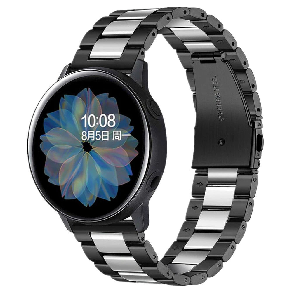 Ремешок из нержавеющей стали для samsung galaxy watch active 2 44 мм браслет премиум класса 20