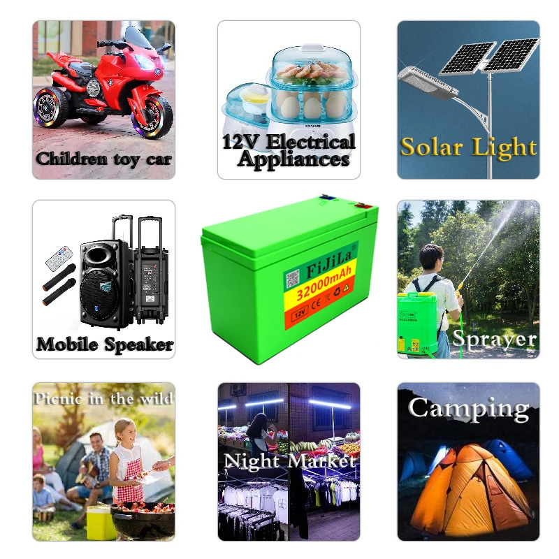 

12V 32Ah 18650 lithium battery pack 3S6P built-in high current 20A BMS for spraying, electric vehicle battery + 12.6V 3A charger