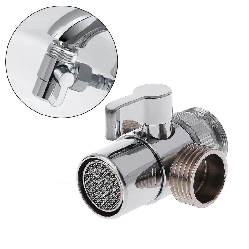 

Bathroom Kitchen Brass Sink Valve Diverter Faucet Splitter to Hose Adapter M22 X M24 M03 dropship