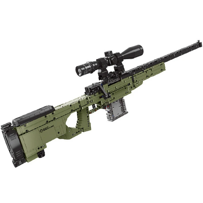 Военная серия AWM PUBG WW2 автоматический выстрел пистолет MOC строительные блоки