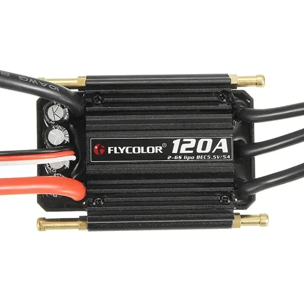 FlyColor водонепроницаемый бесколлекторный 120A ESC 2-6s с 5 В/5 А для радиоуправляемой