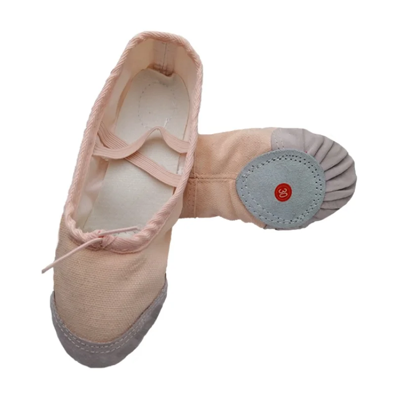 

comemore Yoga Gym flat slippers White Pink White Black Canvas Ballet Dance Shoes For Girls Children Women Teacher